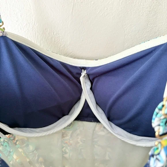 Lauren Ralph Lauren Mystic Paisley Skirted One Piece Slimming Swimsuit - Picture 6 of 8